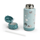 Done by Deer Garrafa Térmica com Palhinha Tiny Farm Blue 340ml