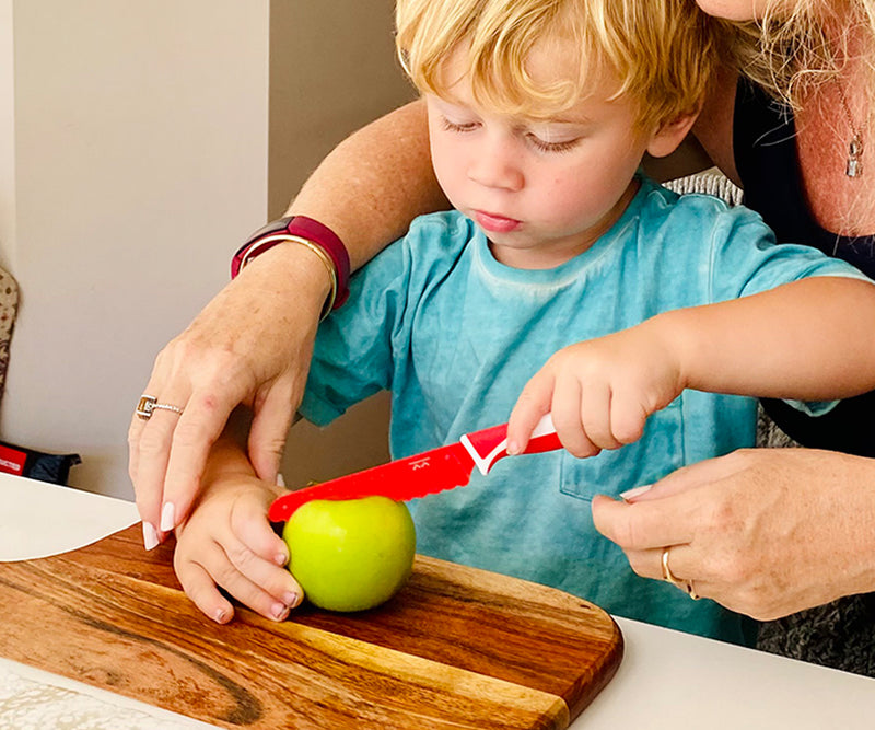 Kiddikutter Faca Para Criança Red