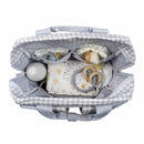 Walking mum mochila i love vichy cinza