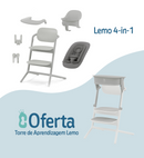 Cybex Lemo 4 em 1 Suede Grey com Learning Tower