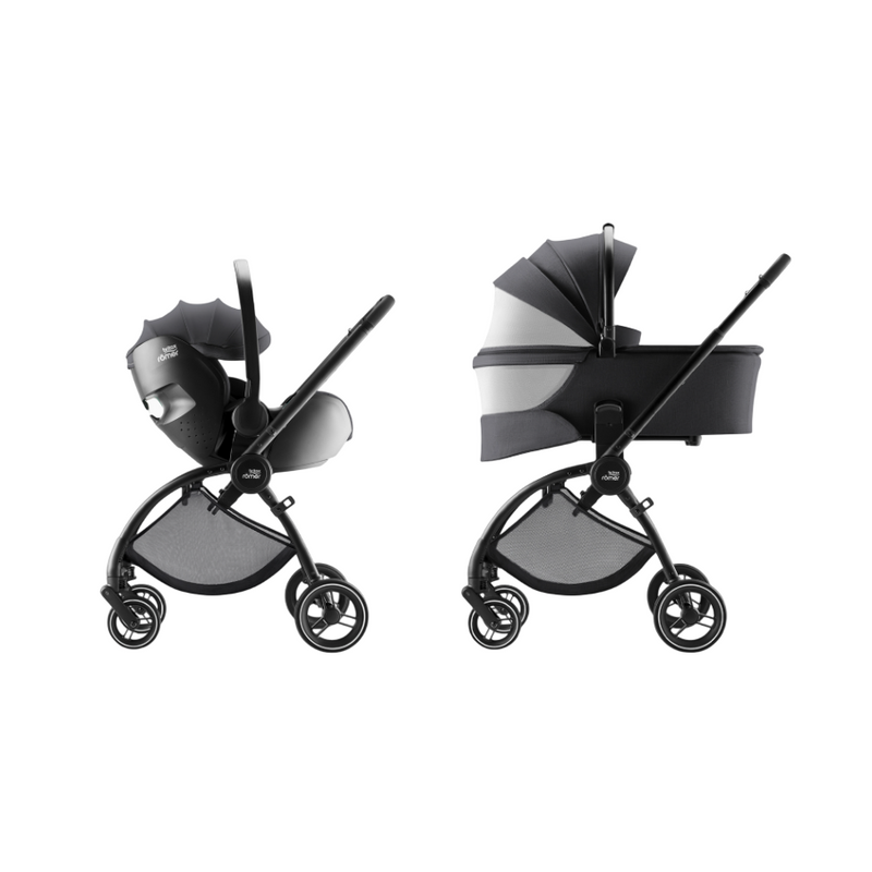Britax Romer Trio Rio + Alcofa + Baby-Safe Pro Style Carbon Black