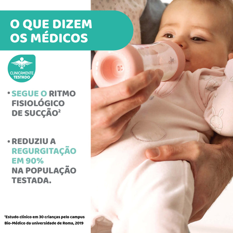 Chicco biberão perfect5 bege 150 ml