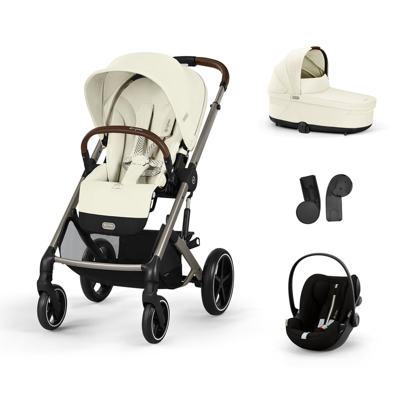 Cybex Balios S Lux Seashell Beige + Alcofa + Cloud G Plus Moon Black