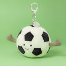 Jellycat Amuseables Sports Football Bag Charm Black & White