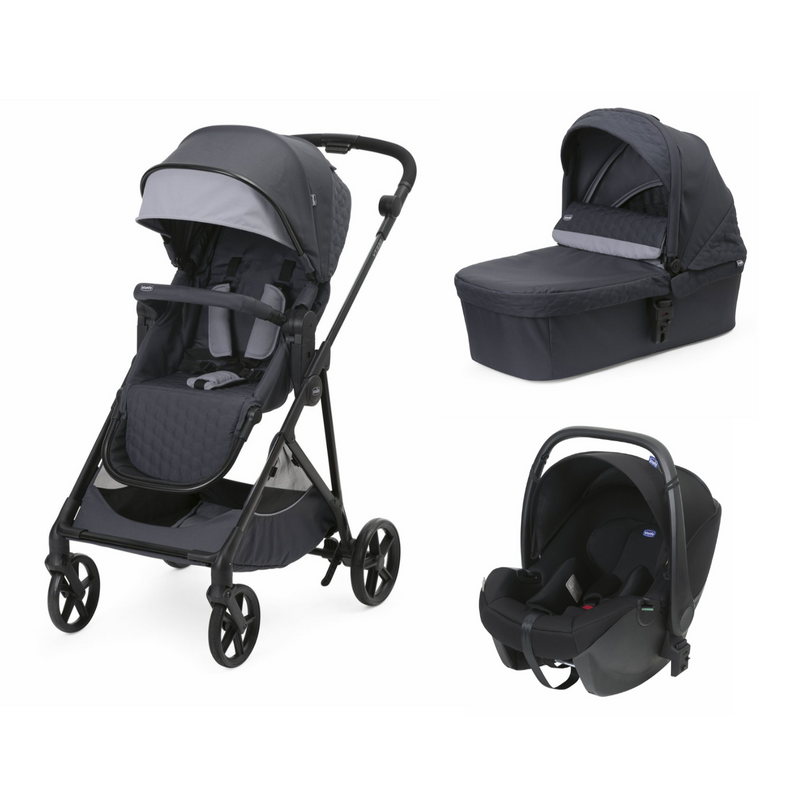 Chicco Seety Boston Grey + Alcofa Seety + Kory Essential