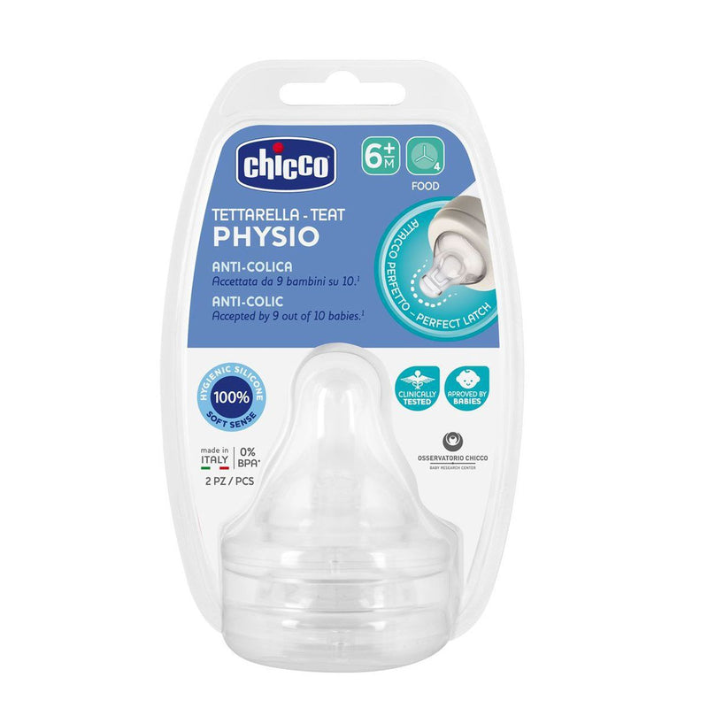 Chicco tetina physio fluxo papa 6m+