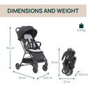 Chicco Carrinho Taormina Charcoal