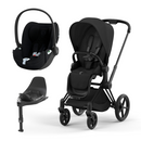 Cybex Chrome Brown Sepia Black + Cloud T Plus cb + base t