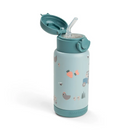 Done by Deer Garrafa Térmica com Palhinha Tiny Farm Blue 340ml