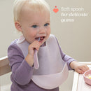 Chicco Conjunto Papa Silicone Rosa 6M+