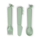 Done By Deer Conjunto de Talheres Deer Friends Green