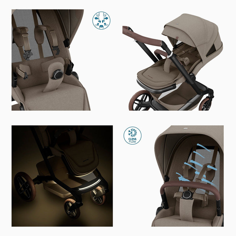 Maxi Cosi Fame + Pebble 360 Pro2 + Alcofa Twillic Truffle