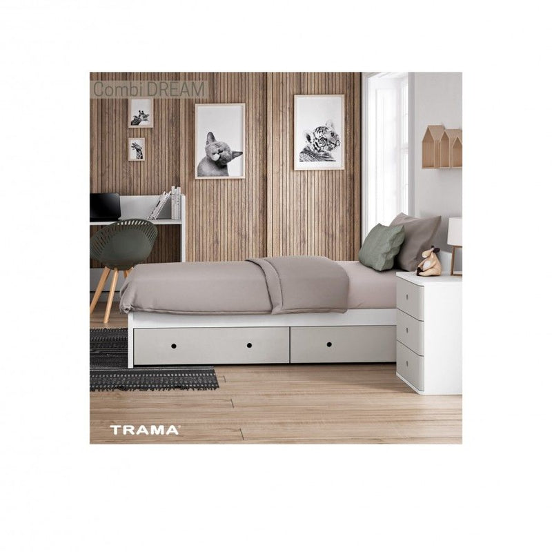 Trama Convertivel Combi Dream Branco Mate / Cinza Coco