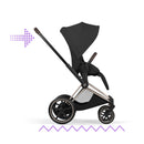 Cybex e-Priam Style Champagne Gold Sepia Black