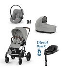 Cybex Balios S Lux + Alcofa + Cloud G Plus Stone Grey + Base