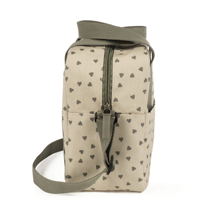 Walking Mum Bolsa Térmica Poppy Hearts Musgo