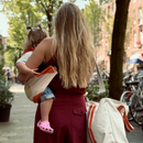Wildride Toddler Swing Carrier Marie Marie Orange Graphic