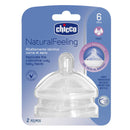 Chicco tetina natural feeling fluxo rápido 6m+