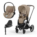 Cybex Chrome Brown Sepia Black + Cloud T Plus cb + base t