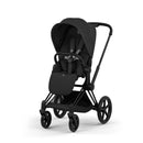Cybex Priam Comf. Matt Black + Alcofa Dobrável Sepia Black + Cloud T Plus Sepi Black + Base T