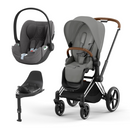 Cybex Chrome Brown Sepia Black + Cloud T Plus cb + base t