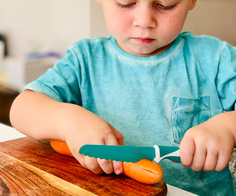 Kiddikutter Faca Para Criança Green