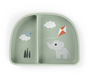 Done by Deer Bowl with Divider Playground Green