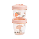 Done by Deer Baby Food Container 2Pack Tiny Farm Pink