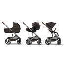 Cybex Balios S Lux TPE + Alcofa Dobrável Chocolate Brown