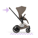Cybex e-Priam Style Champagne Gold Coconut Brown