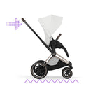 Cybex e-Priam Style Champagne Gold Off White