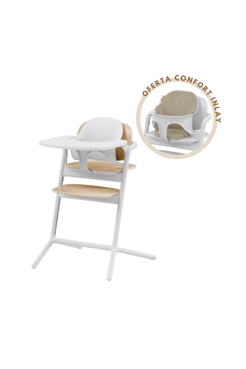 Cybex Lemo 3 em 1 Set Sand White + Redutor Sand White