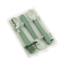 Done By Deer Conjunto de 3 Colheres Foodie Easy Grip Green