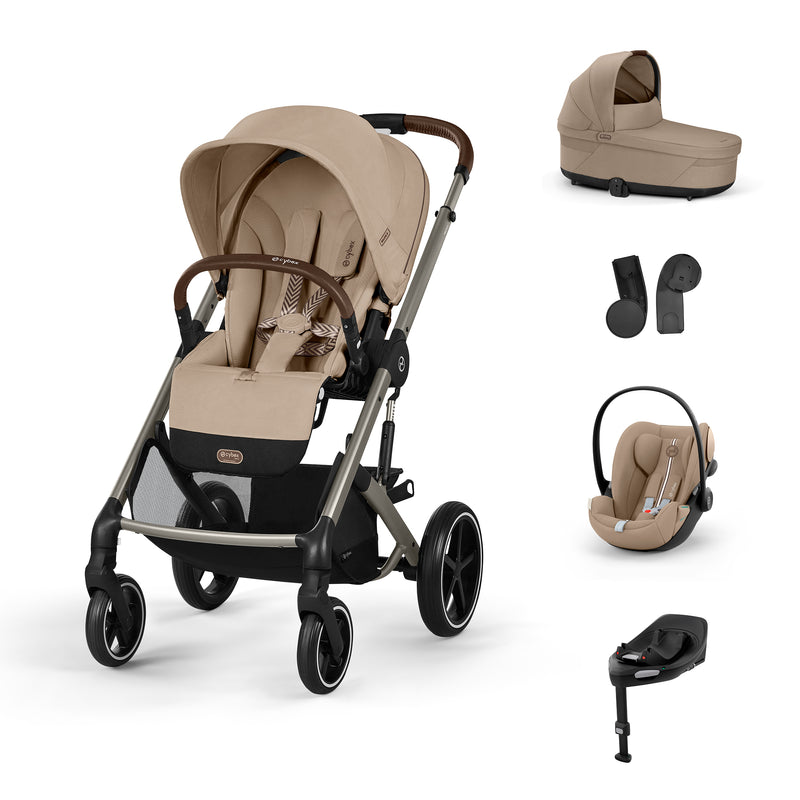 Cybex Balios S Lux + Alcofa + Cloud G Plus Almond Beige + Base G