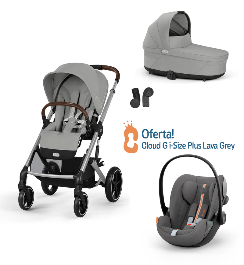 Cybex Balios S Lux Stone Grey + Alcofa S Lux Stone Grey +