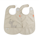 Done By Deer 2 Bib Velcro Lalee Sand