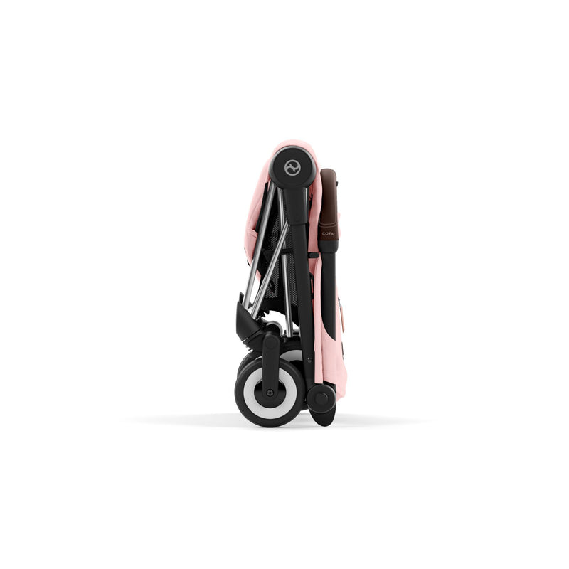 Cybex coya chrome dark brown peach pink