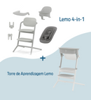 Cybex Lemo 4 en 1 Suede Grey con torre de aprendizaje