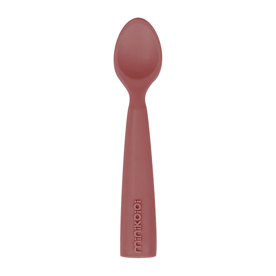 Minikoioi Colher em Silicone Bordeaux