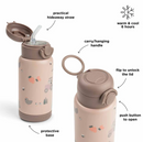 Done by Deer Garrafa Térmica com Palhinha Tiny Farm Powder 340ml