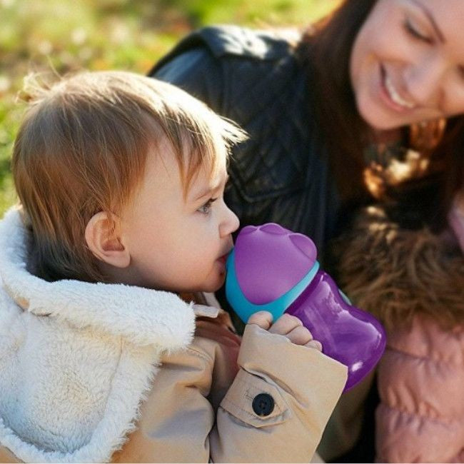 Philips avent magic cup c/ palhinha e pega roxo