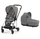 Cybex Mios Chrome Brown Seat Pack e Alcofa Lux Pearl Grey