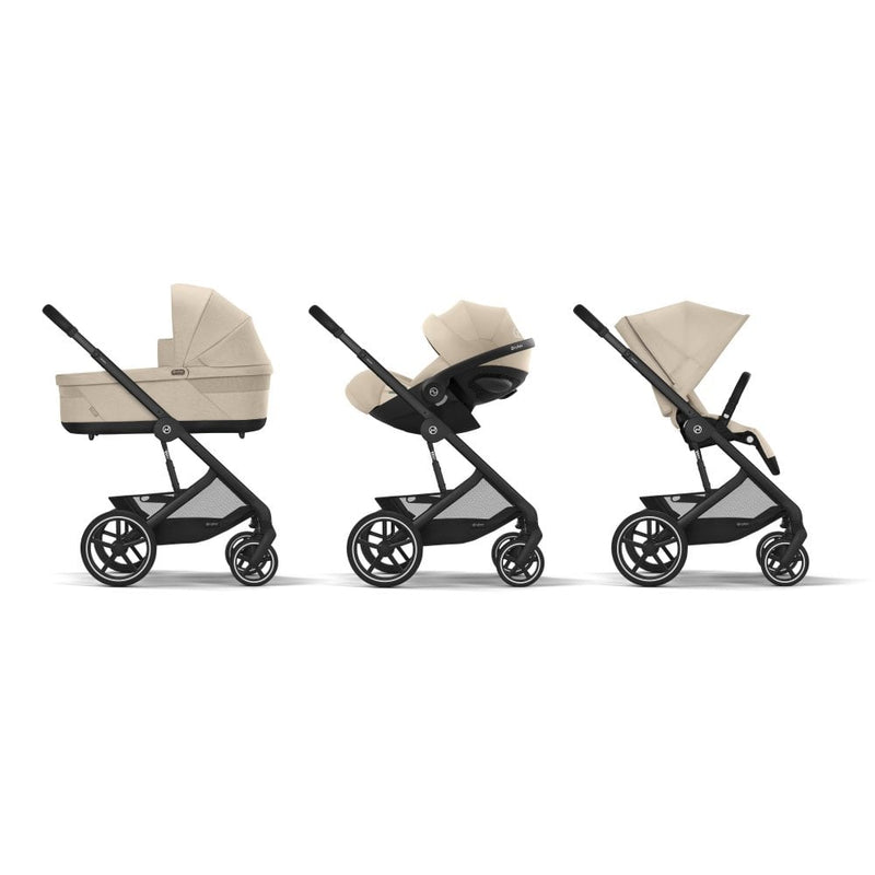Cybex Balios S Lux One Box Black Frame Almond Beige
