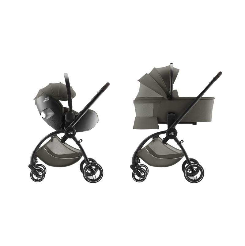 Britax Romer Rio + Alcofa + Baby-Safe Pro Lux Urban Olive + Base
