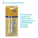 Chicco Escovas Primeiros Dentes Azul/Amarelo 2pcs