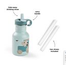 Done by Deer Tiny Farm Blue Metal Bottle 350ml