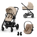 Cybex Balios S Lux One Box Black Frame Almond Beige