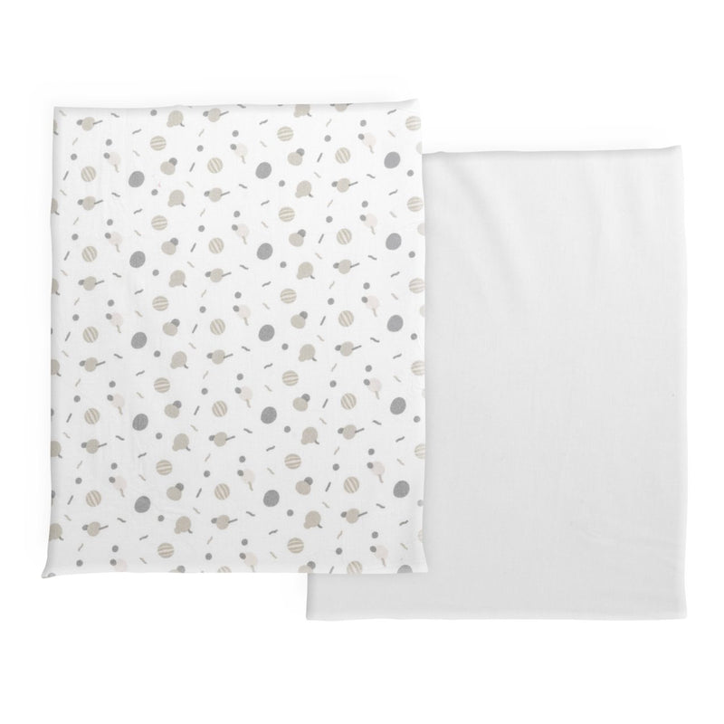 Chicco Conjunto 2 Lençois de Baixo para Next2Me Confetti