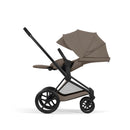 Cybex Priam Comfort Matt Black + Alcofa Dobrável Coconut Brown + Cloud G3 Magic Black + Base G3