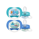 Philips Avent 2 chuchas ultra air happy 6-18m menino